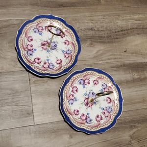 Lefton China 1992 blue & gold w/roses